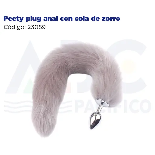 [23059] [23059] Peety plug anal con cola de zorro