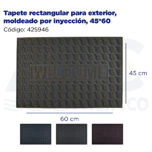 [425946] [425946] Tapete rectangular para exterior,moldeado por inyección,  45*60