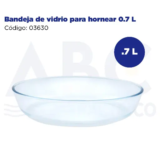 [03630] Bandeja de vidrio para hornear 0.7 L