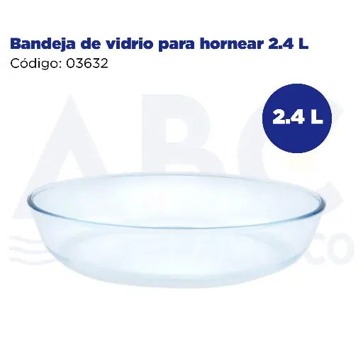 [03632] Bandeja de vidrio para hornear 2.4 L