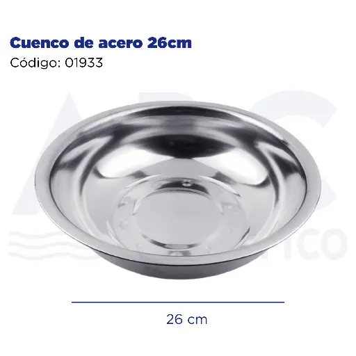 [01933] Cuenco de acero 26cm