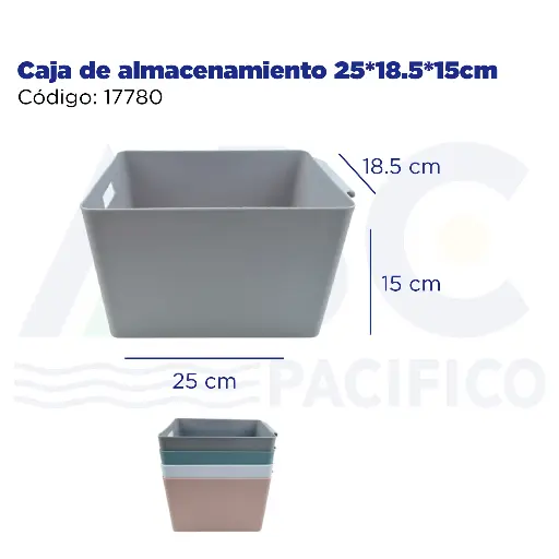 [17780] Caja de almacenamiento 25*18.5*15cm