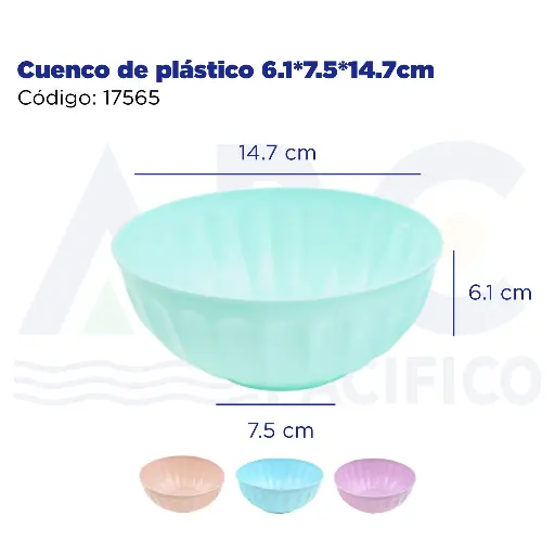 [17565] Cuenco de plástico 6.1*7.5*14.7cm