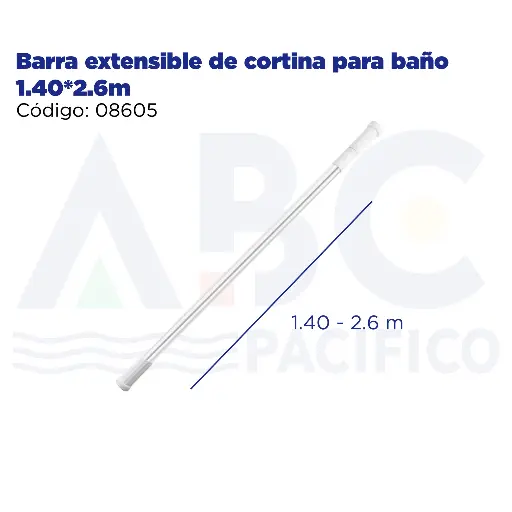 [08605] Barra extensible de cortina para baño1.40*2.6m