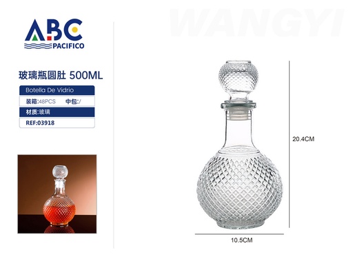 [03918] Botella de vidrio 500ml