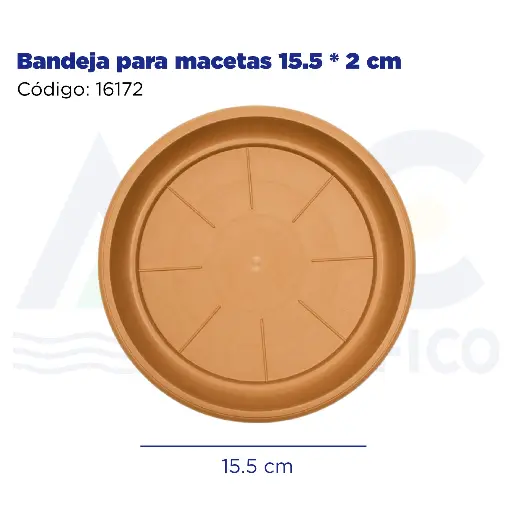 [16172] Bandeja para macetas 15.5 * 2 cm
