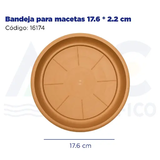 [16174] Bandeja para macetas 17.6 * 2.2 cm
