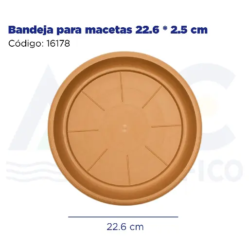 [16178] Bandeja para macetas 22.6 * 2.5 cm