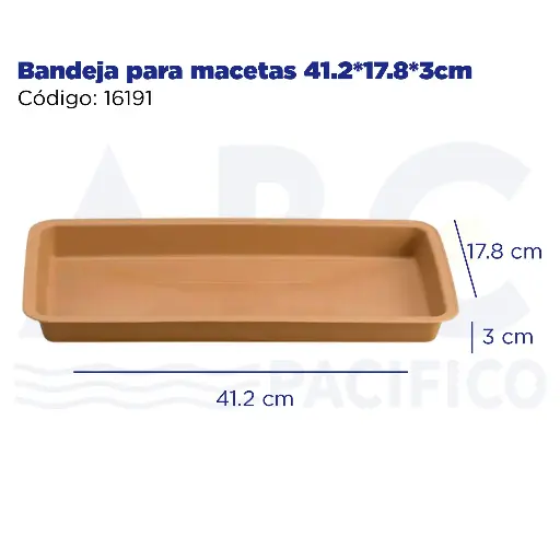 [16191] Bandeja para macetas 41.2*17.8*3cm