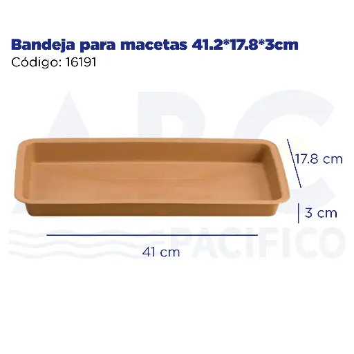 [16191] Bandeja para macetas 41.2*17.8*3cm