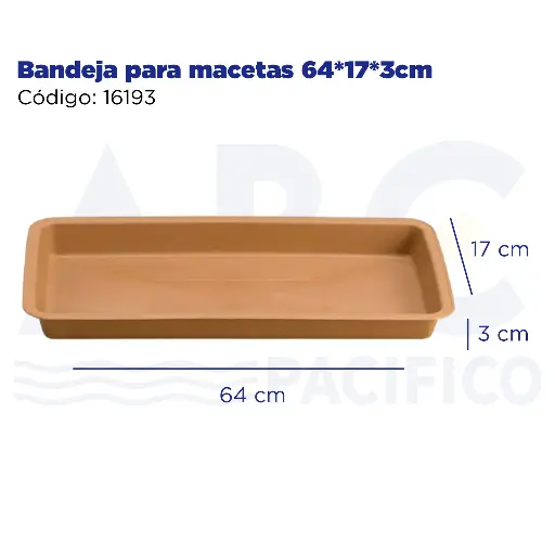 [16193] Bandeja para macetas 64*17*3cm