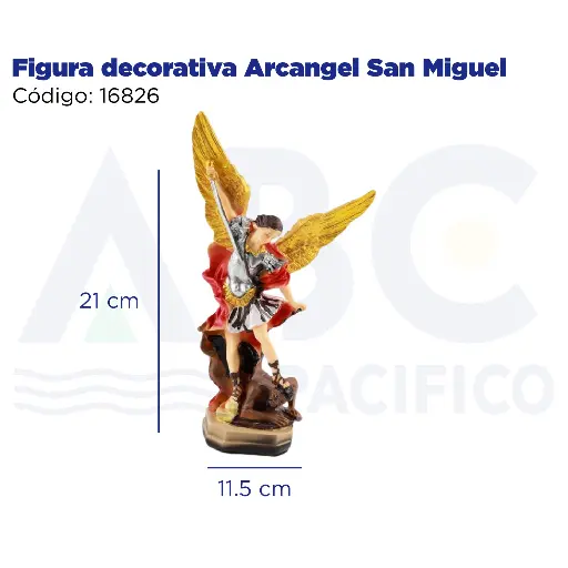 [16826] Figura decorativa Arcangel San Miguel