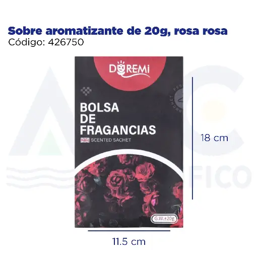 [426750] Sobre aromatizante de 20g, rosa rosa