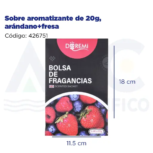 [426751] Sobre aromatizante de 20g, arándano+fresa