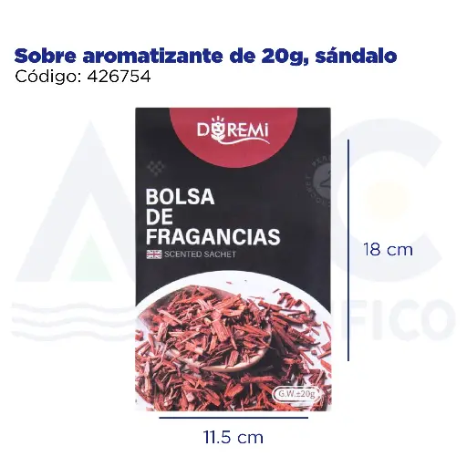 [426754] Sobre aromatizante de 20g, sándalo