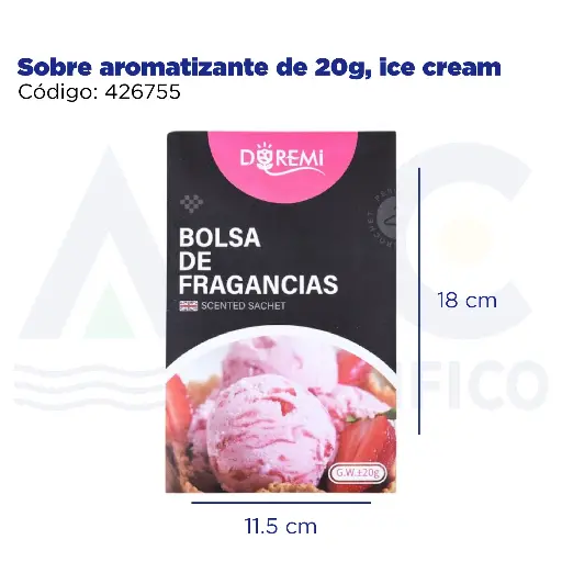 [426755] Sobre aromatizante de 20g, ice cream