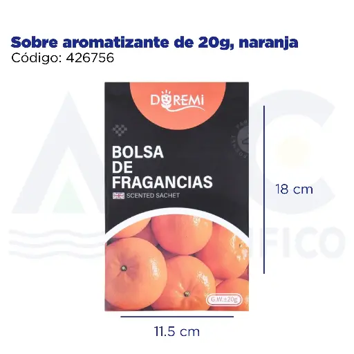 [426756] Sobre aromatizante de 20g, naranja