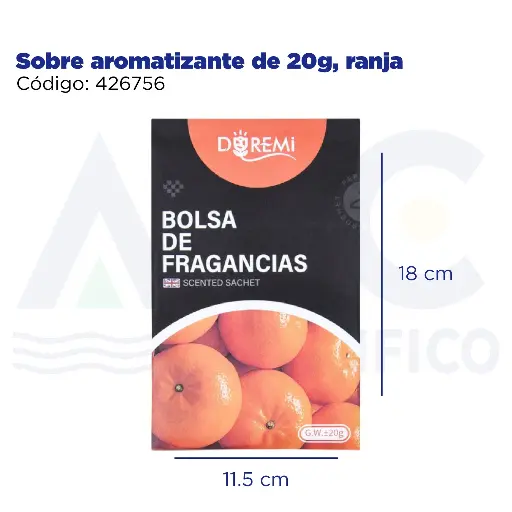 [426756] Sobre aromatizante de 20g, ranja