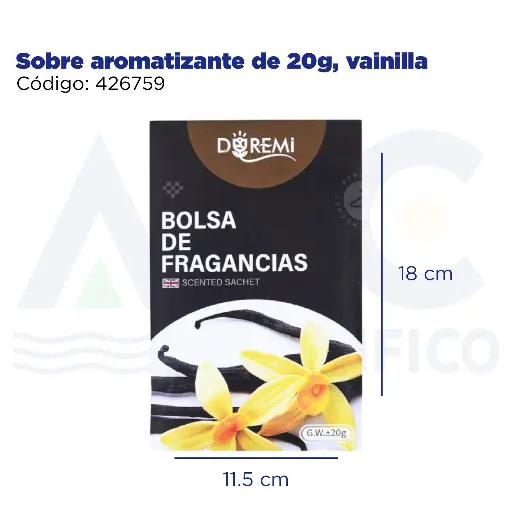 [426759] Sobre aromatizante de 20g, vainilla