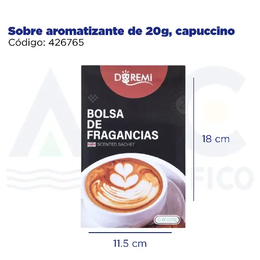[426765] Sobre aromatizante de 20g, capuccino