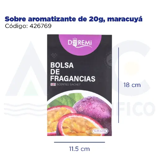 [426769] Sobre aromatizante de 20g, maracuyá