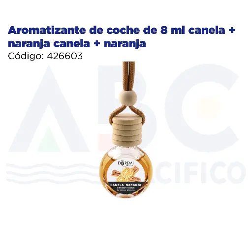 [426603] Aromatizante de coche de 8 ml canela + naranja canela + naranja