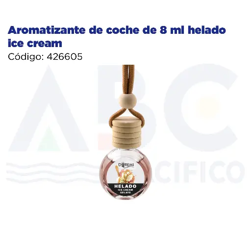 [426605] Aromatizante de coche de 8 ml helado ice crean