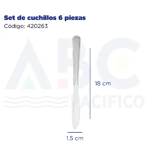 [420263] Set de cuchillos 6 piezas