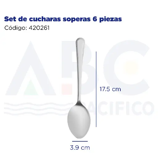 [420261] Set de cucharas soperas 6 piezas