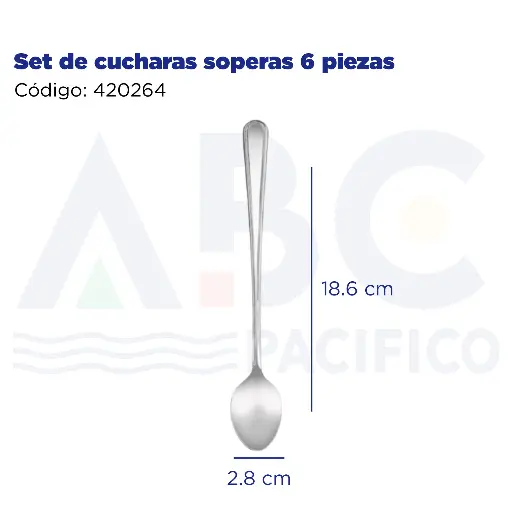[420264] Set de cucharas soperas 6 piezas