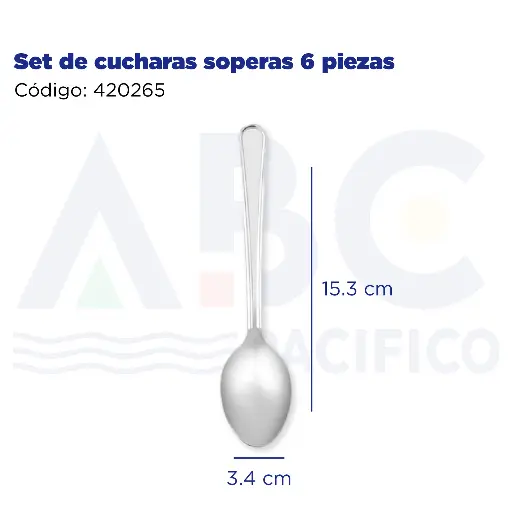 [420265] Set de cucharas soperas 6 piezas