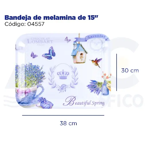 [04557] Bandeja de melamina de 15"