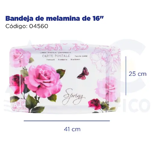 [04560] Bandeja de melamina de 16"