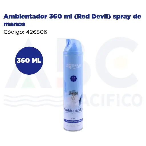 [426806] Ambientador 360 ml (Red Devil) spray de manos