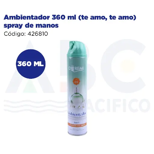 [426810] Ambientador 360 ml (te amo, te amo) spray de manos