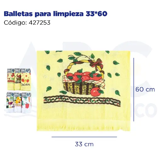 [427253] Balletas para limpieza 33*60