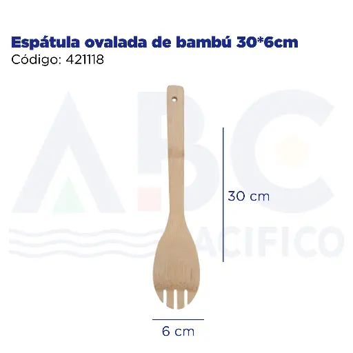 [421118] Cuchara para servir de bambú 30*6cm