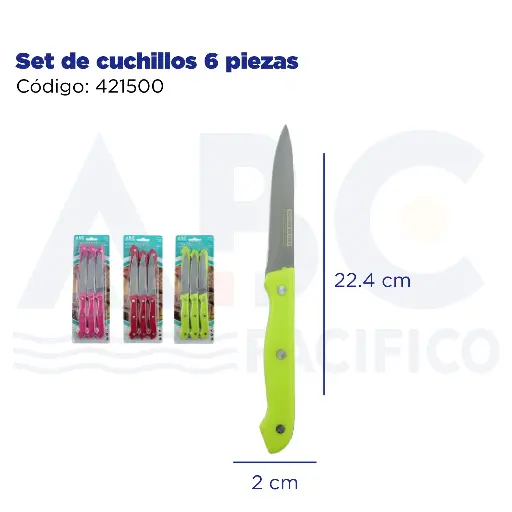 [421500] Set de cuchillos 6 piezas