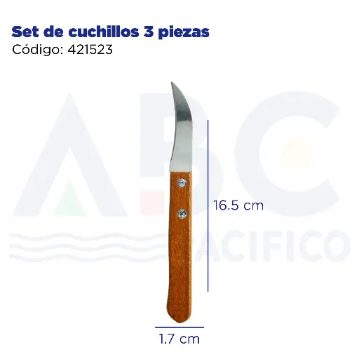 [421523] Set de cuchillos 3 piezas