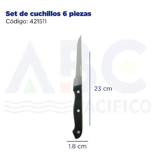 [421511] Set de cuchillos 6 piezas
