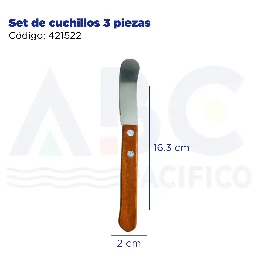 [421522] Set de cuchillos 3 piezas