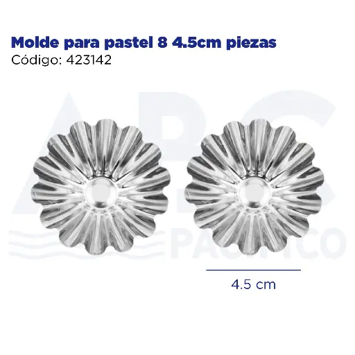 [423142] Molde para pastel 8 4.5cm piezas