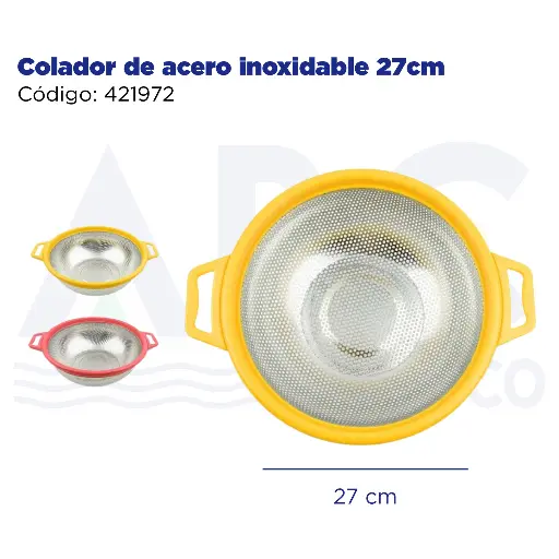 [421972] Colador de acero inoxidable 27cm