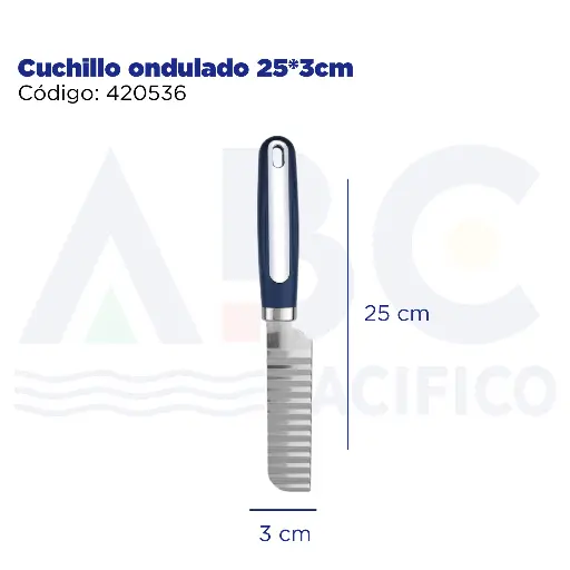 [420536] Cuchillo ondulado 25*3cm