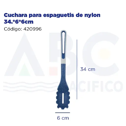 [420996] Cuchara para espaguetis de nylon 34.*6*6cm