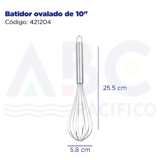 [421204] Batidor ovalado de 10"