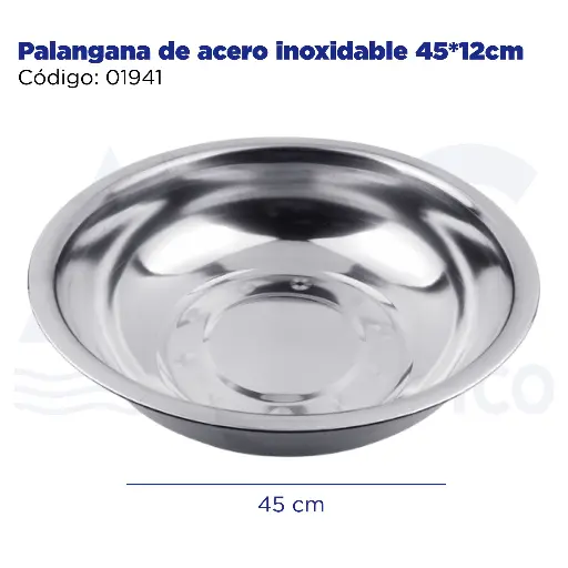 [01941] Palangana de acero inoxidable 45*12cm