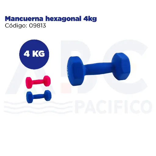 [09813] Mancuerna hexagonal 4kg
