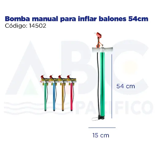 [14502] Bomba manual para inflar balones 54cm