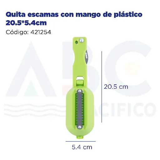 [421254] Quita escamas con mango de plástico 20.5*5.4cm